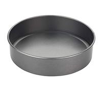 Chef Aid Moule à Gâteau Rond Antiadhésif avec Base Amovible pour Démoulage Facile, Compatible Réfrigérateur et Congélateur, Gris, 20 cm, 8 Pouces