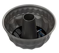Chef Aid Moule à gâteau cannelé antiadhésif, idéal pour pains et gâteaux maison, motif élégant, diamètre interne de 21 cm, gris
