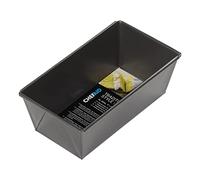 Chef Aid Moule à Pain Rectangulaire 2lb, Antiadhésif, 900g, Idéal pour Pain, Pâtisseries et Gâteaux, Compatible LaveVaisselle, Réfrigérateur et Congélateur, Noir, 20cm x 105cm x 7cm