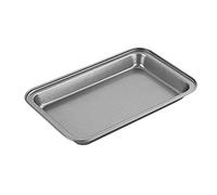 Chef Aid Plaque à Brownie Antiadhésive, Idéale pour les Gâteaux et Flapjacks, 25 x 16 x 2 cm, Grise