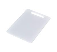 Chef Aid Planche à découper blanche grande taille en poly, surface antidérapante multifonction, facile à nettoyer, compatible lavevaisselle, avec poignée, 40 x 30 x 0,4 cm