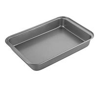 Chef Aid Plaque à Four Profonde Antiadhésive en Acier Carbone 36,5 x 24,3 x 5 cm - Résistante et Facile à Nettoyer - Pour Cuire Viandes, Légumes et Gratins - Gris