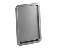 Chef Aid Plaque de cuisson antiadhésive en acier au carbone 33,5 x 22 cm, four pâtisserie et rôtis, sans PFAS PTFE BPA, lave-vaisselle, réfrigérateur et congélateur, gris