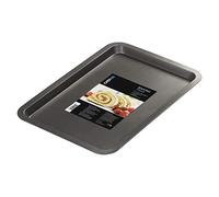 Chef Aid Plaque de Cuisson en Acier au Carbone Antiadhésive, Revêtement Durable, Compatible Réfrigérateur et Congélateur, Idéale pour Pâtisseries et Rôtis, 39cm x 255cm, Moule Robuste pour Four, Noir