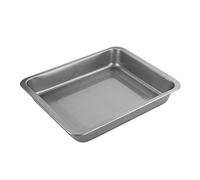 Chef Aid Plat à Rôtir en Acier au Carbone Antiadhésif, Revêtement Durable, Dimensions 23 x 18 x 5 cm, Idéal pour Viandes, Légumes et Pâtisseries, Robuste et Indispensable, Gris