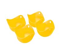 Chef Aid Pocheuse à œufs en silicone, outil essentiel pour des œufs parfaitement pochés et fabriquée avec du silicone LFBG pour de meilleurs résultats, passe au lave-vaisselle, disponible en jaune