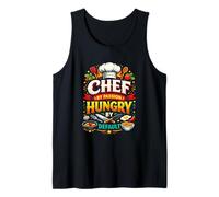 Chef by Passion Hungry by Default Funny Cooking Cook Food Débardeur