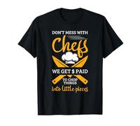Chef Chopping Humour Bold Kitchen Citation Art Graphique T-Shirt