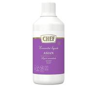 CHEF Concentré Liquide Asian - Saveur Asiatique - Utilisable à Chaud et à Froid - Gain de temps en Cuisine - Aide Culinaire, Sauce, Bouillon, Fonds - Bouteille de 980 ml