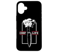 Chef Cook Life Couteau Restaurant Cuisine Cuisine Cuisine Grill Culinaire Coque pour iPhone 16 Plus