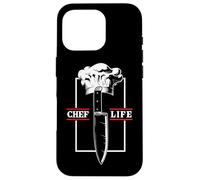 Chef Cook Life Couteau Restaurant Cuisine Cuisine Cuisine Grill Culinaire Coque pour iPhone 16 Pro