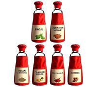 Chef Costume Set - 6 Adjustable Pieces, Aprons and Hats for Cooking Role-Playing, Comfortable Team Outfit, Culinary Event Uniform, Food Activity Apparel | Men Women Family Pizza Cooking Party