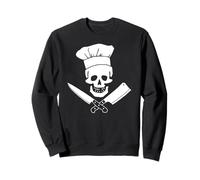 Chef Crâne Drôle Cuisine Pirate Culinary Cook Sweatshirt