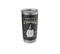 Chef de la Native Pride, Sitting Bull, légende amérindienne Gobelet isotherme en acier inoxydable double paroi