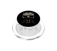 Chef de Ligne aérienne Airport Rampe Crew Aviation Humour PopSockets PopGrip pour MagSafe