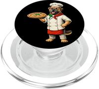 Chef de Pizza Italien Mastiff Drôle de Cuisine de Chien PopSockets PopGrip pour MagSafe
