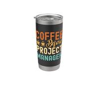 Chef de projet Coffee Before Scrum Master Coffee Lover Gobelet isotherme en acier inoxydable double paroi