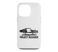 Chef de Projet Constructeur de mécanicien Automobile pour Hot Car Rod Guy Coque pour iPhone 13 Pro