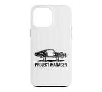 Chef de Projet Constructeur de mécanicien Automobile pour Hot Car Rod Guy Coque pour iPhone 13 Pro Max