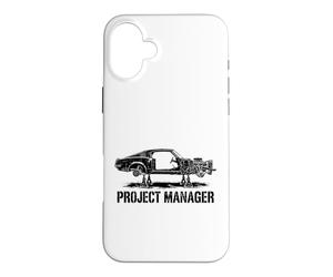 Chef de Projet Constructeur de mécanicien Automobile pour Hot Car Rod Guy Coque pour iPhone 16 Plus