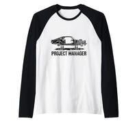 Chef de Projet Constructeur de mécanicien Automobile pour Hot Car Rod Guy Manche Raglan