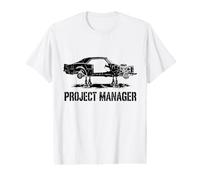 Chef de Projet Constructeur de mécanicien Automobile pour Hot Car Rod Guy T-Shirt Graphique avec Valeur