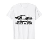 Chef de Projet Constructeur de mécanicien Automobile pour Hot Car Rod Guy T-Shirt Graphique avec Valeur