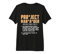 Chef de Projet Un gestionnaire organisationnel Gestion de Projet T-Shirt Haut de Gamme