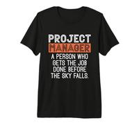 Chef de Projet Une Personne Qui Scrum Master Gestion de Projet T-Shirt Haut de Gamme