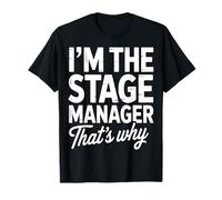 Chef de scène Directeur de Production théâtre drôle T-Shirt