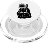Chef de télévision rétro dans un art de rue surréaliste PopSockets PopGrip pour MagSafe
