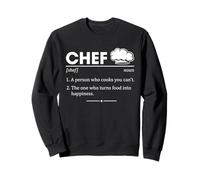 Chef Definition Humour Food Happiness Cooking Citation Graphique Sweatshirt