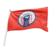 Chef Des Fighting Illini De L'Illinois Orange Drapeau Maison 90X150Cm Durable Drapeau De Festival Personnalisée Bannière De Décoration Extérieure Pour Cour Événement Porte