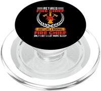 Chef des Pompiers à la Retraite comme Un Chef de Pompier Normal Only I Get PopSockets PopGrip pour MagSafe