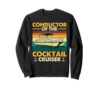 Chef d'orchestre du Cocktail Cruiser Ponton Captain Pontooning Sweatshirt