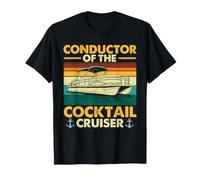 Chef d'orchestre du Cocktail Cruiser Ponton Captain Pontooning T-Shirt