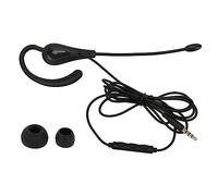 Chef d'oreille Unique avec Microphone, Casque D'écouteur Monauural Annulant Le Bruit pour Les Téléphones Portables, Les Téléphones et Les Ordinateurs (3,5 mm)