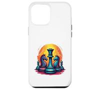 Chef-d'œuvre d'échecs Coucher de Soleil - Roi d'échecs et Chevaliers Coque pour iPhone 12 Pro Max