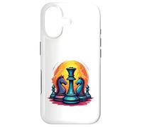 Chef-d'œuvre d'échecs Coucher de Soleil - Roi d'échecs et Chevaliers Coque pour iPhone 17