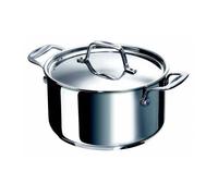 Beka Chef - Faitout Inox 18/10 - 24 cm - Tous Feux Compatible Induction - Marmite Avec Couvercle en Acier Inoxydable