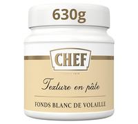 CHEF - Fonds Blanc de Volaille Premium - Pate Concentrée - Pot de 630g