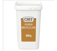CHEF - Fonds Brun Clair Déshydraté - Base pour Sauce et Viande - Boîte 880g
