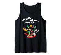 Chef Fry Pan Wok Pun Cuisine Humour Art Graphique Débardeur