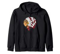 Chef Indien Native American Art Native Blood Kids Sweat à Capuche