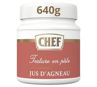 CHEF - Jus d'Agneau Premium - Goût d'Agneau Rôti & Ail Confit - Pot de 640g