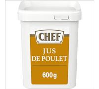 CHEF - Jus de Poulet Déshydraté - Sauce, Fonds et Fumet - Boîte de 600g
