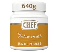 CHEF - Jus de Poulet Premium - Sauce, Fonds et Fumet - Pot de 640g