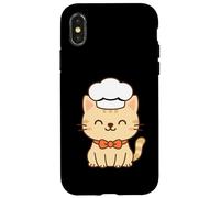 Chef Kawaii Chat Dessin Culinaire Pet Art Coque pour iPhone X/XS