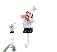 Chef Kitchen Hooks - Crochet décoratif de cuisine, crochet de cuisine adhésif | Décorations de chef de dessin animé, crochet vintage, solution de suspension de cuisine innovante, serviettes