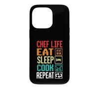 Chef Life Eat Cook Repeat Funny Cooking Chefs Lover Coque pour iPhone 13 Pro